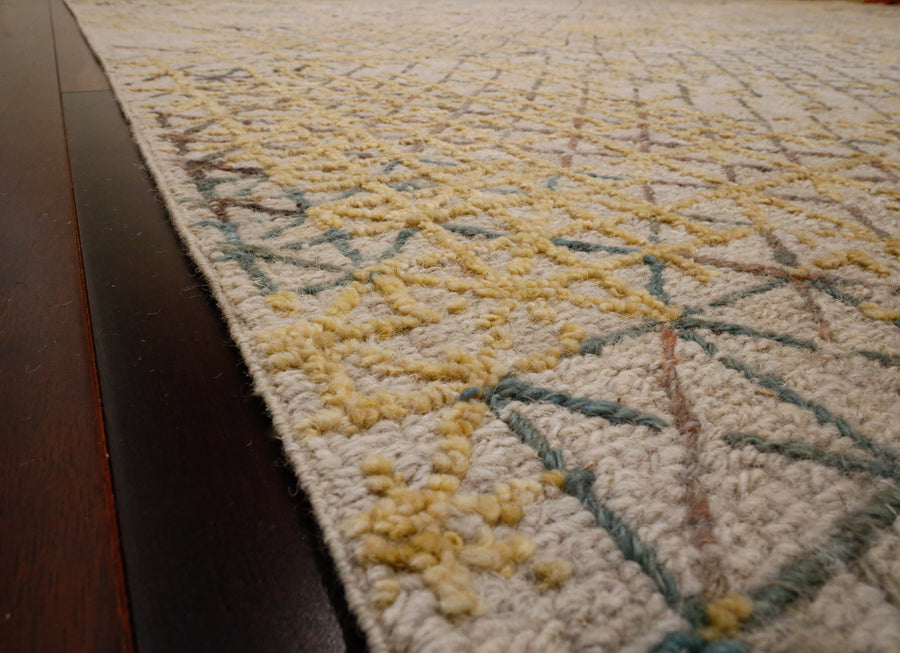 Caleido Collection Frost in Vanilla 9x12 Rug