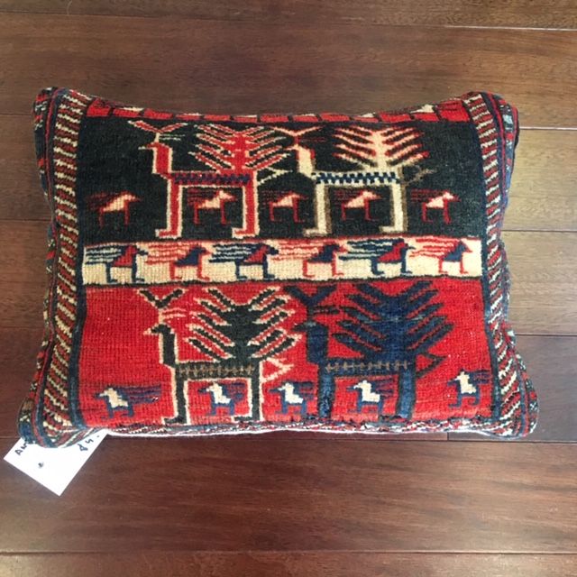 Tribal bag made into a pillow