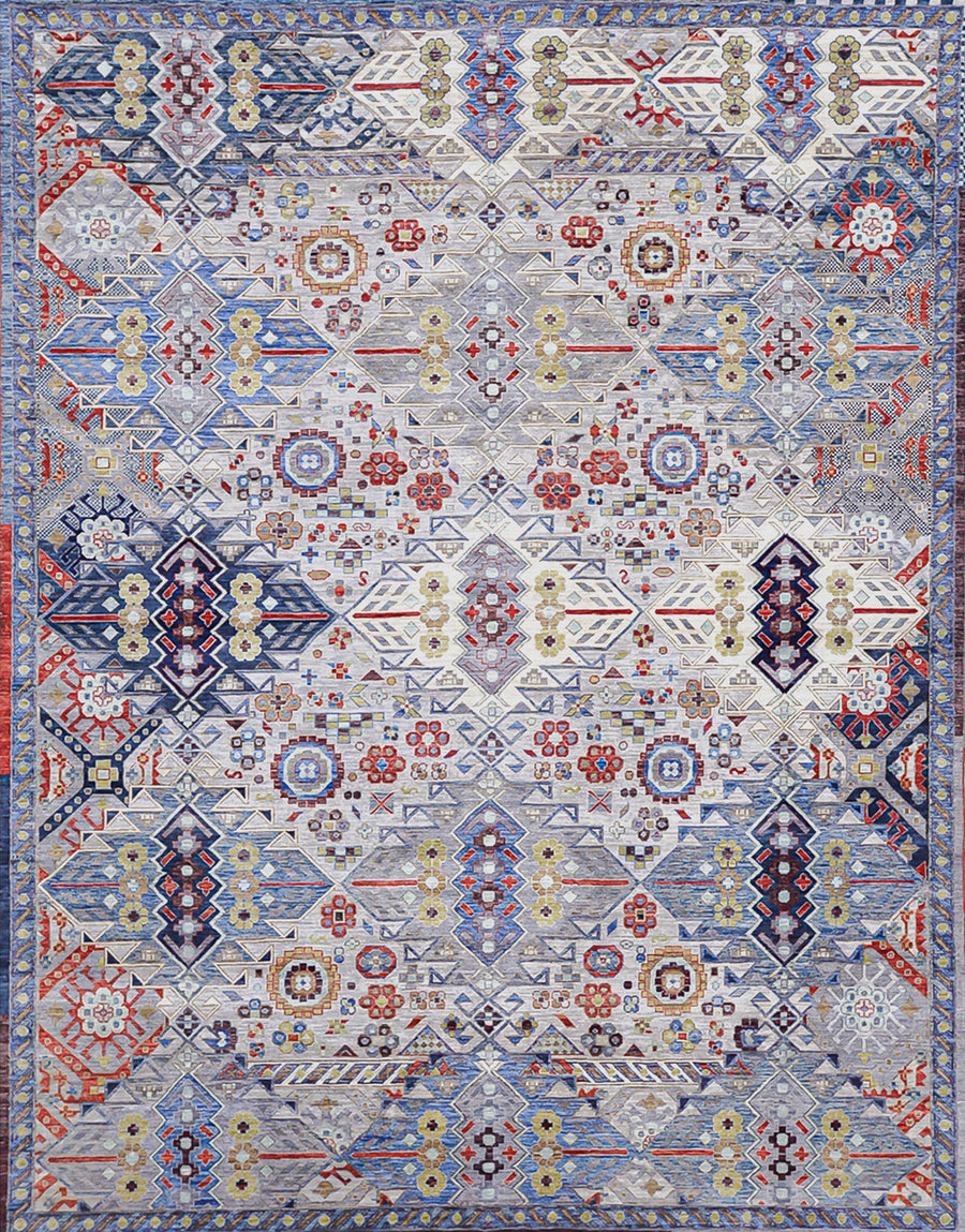 NewTribal Collection No. 06 Soul in Color on Grey from Rug Star