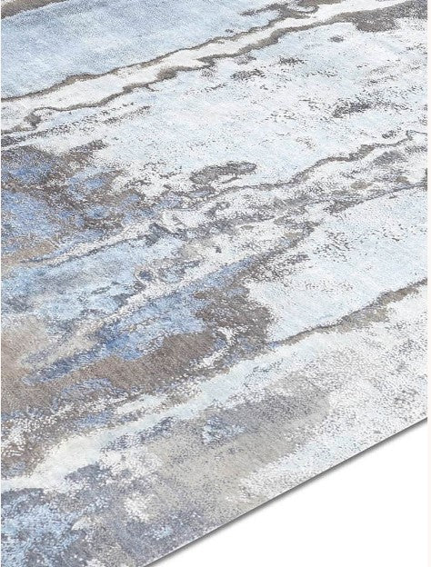 Waterlily Collection No. 08 in SilverBlue from Rug Star