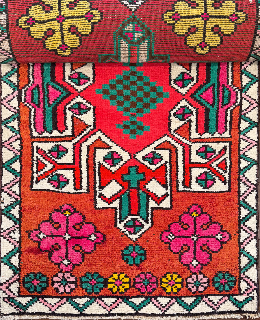 Sale! Extremely Colorful 3x13 Turkish Runner