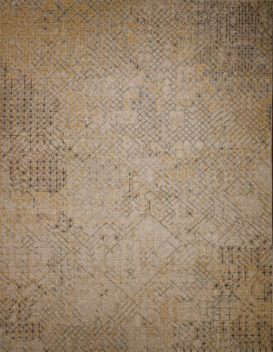 Caleido Collection Frost in Vanilla 9x12 Rug