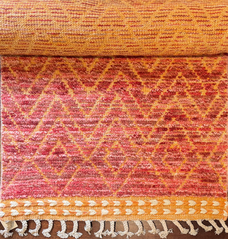 Sale! Pink and Coral Toned Morrocan 3x10 Runner