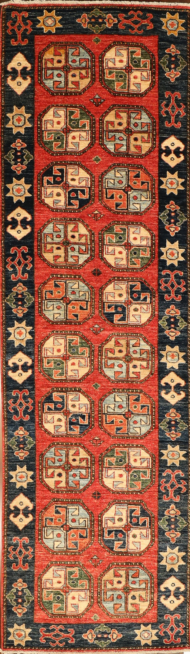 Transitional Toned Uzbek Style 3x10 Runner