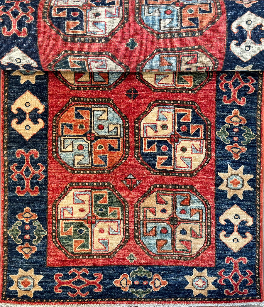 Transitional Toned Uzbek Style 3x10 Runner