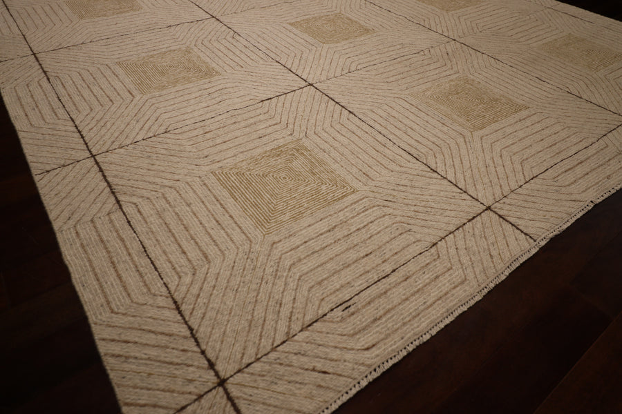 Sale! Aztec Design Flatwoven Neutral Toned 8x10 Area Rug