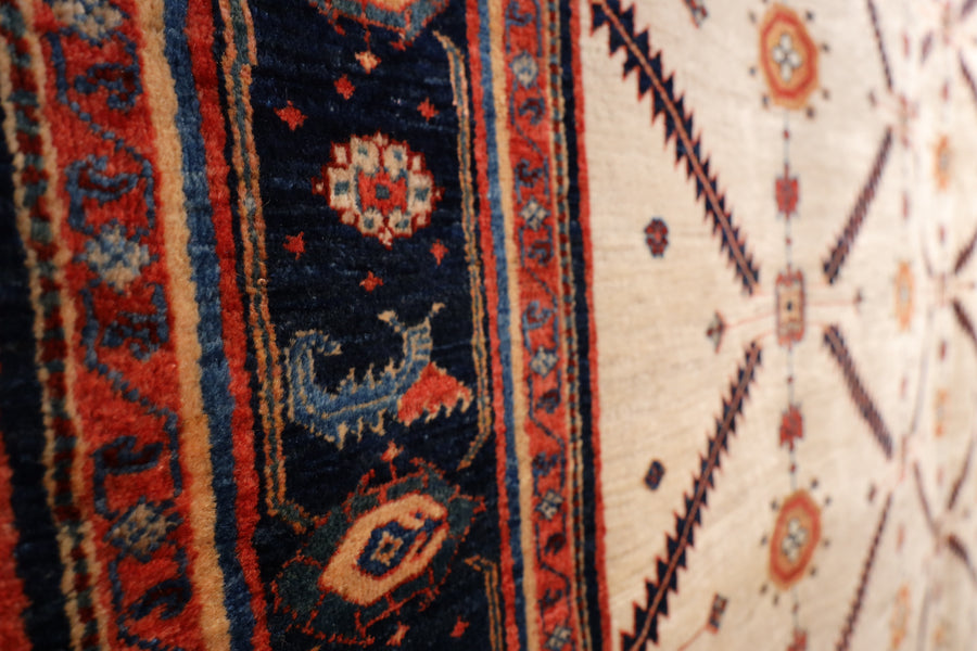 Huge All Wool Vintage Luri 13x19 Carpet
