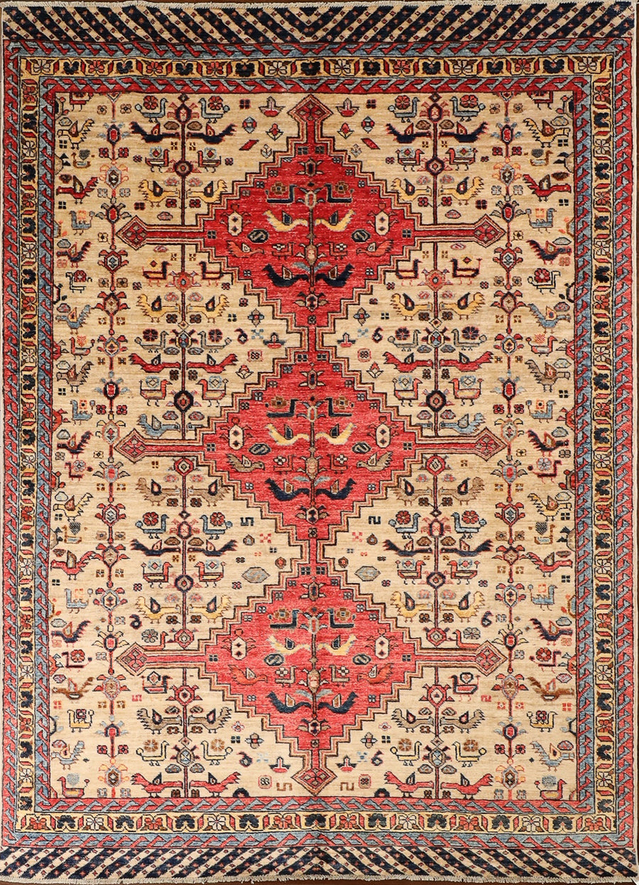 Sale! Ersari Khamse Pattern 5x7 Rug