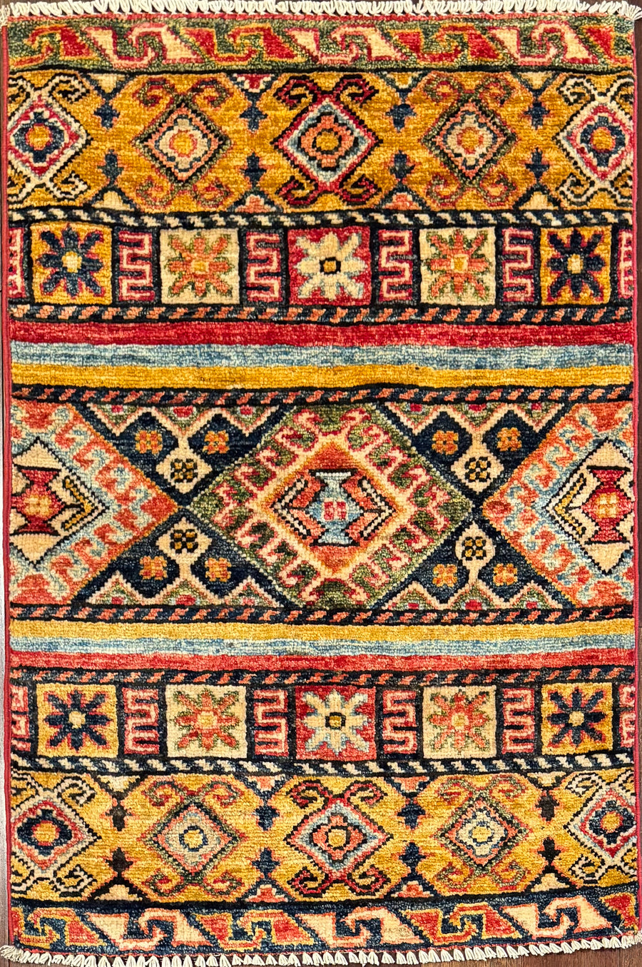 2x3 Pattern Colorful Tribal Mafrash Pattern 2x3 Throw Rug – Christiane Millinger ...