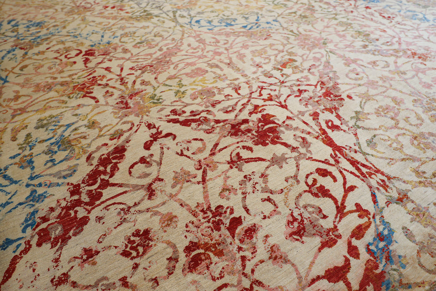Diwali All Silk 9x12 From Wool & Silk Rugs