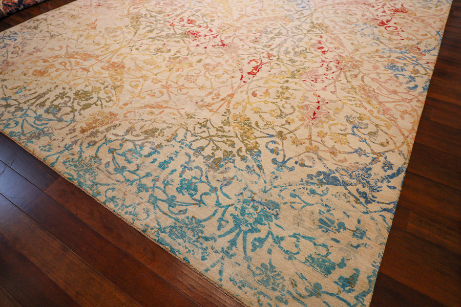 Diwali All Silk 9x12 From Wool & Silk Rugs