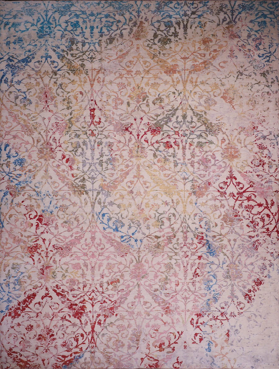 Diwali All Silk 9x12 From Wool & Silk Rugs