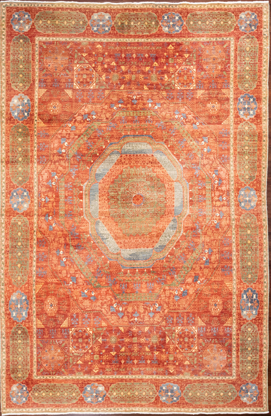 Bold Mamluk Pattern All Wool 6x9 Area Rug – Christiane Millinger