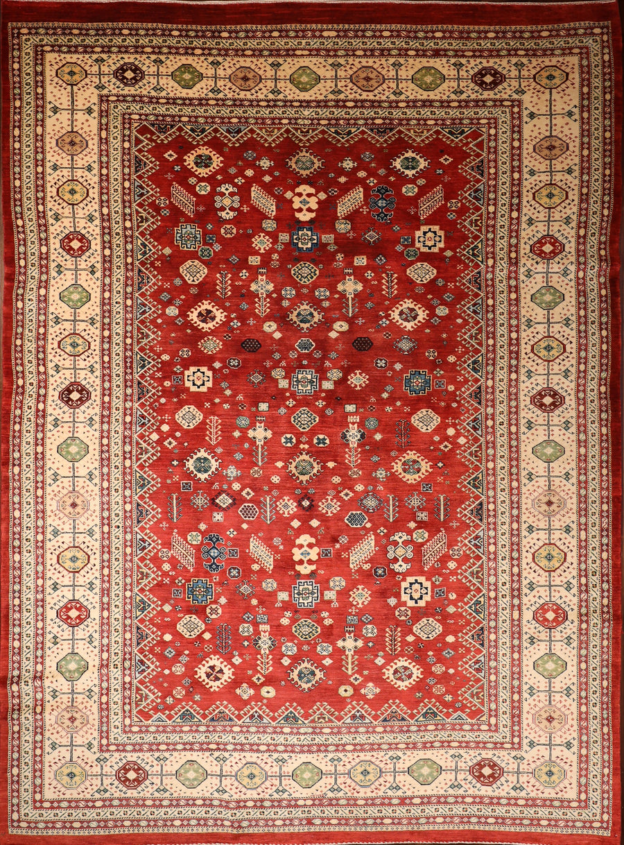 Handmade Luri Allabaft With Qashqaii Pattern 8x11 Area Rug