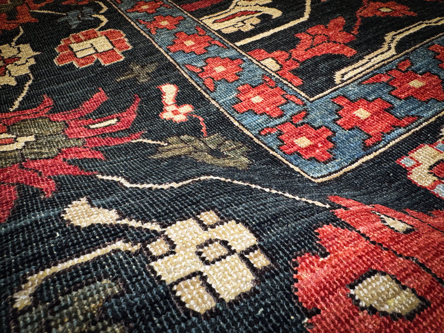 Hand-Knotted Oushak 9x12 Area Rug