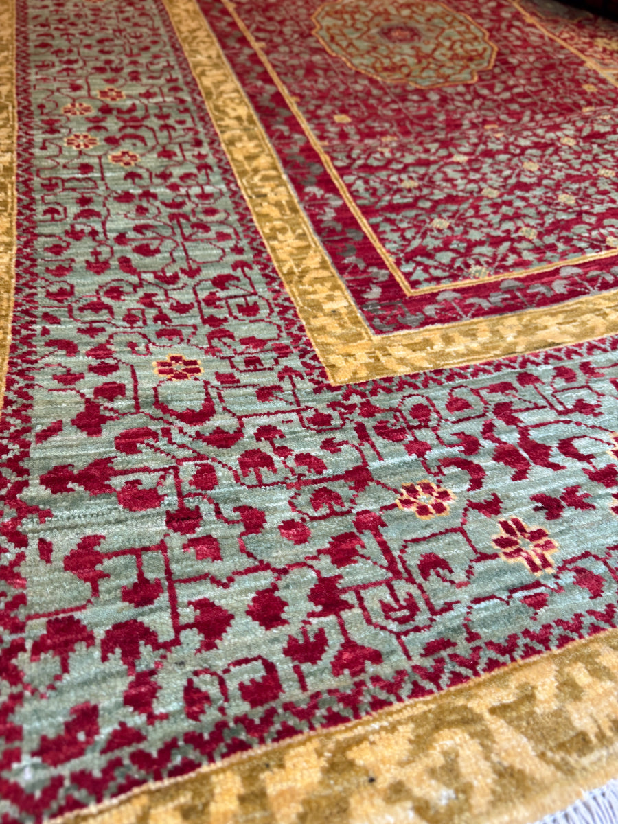 Bold and Angular Traditional Mamluk Pattern 9x12 Area Rug