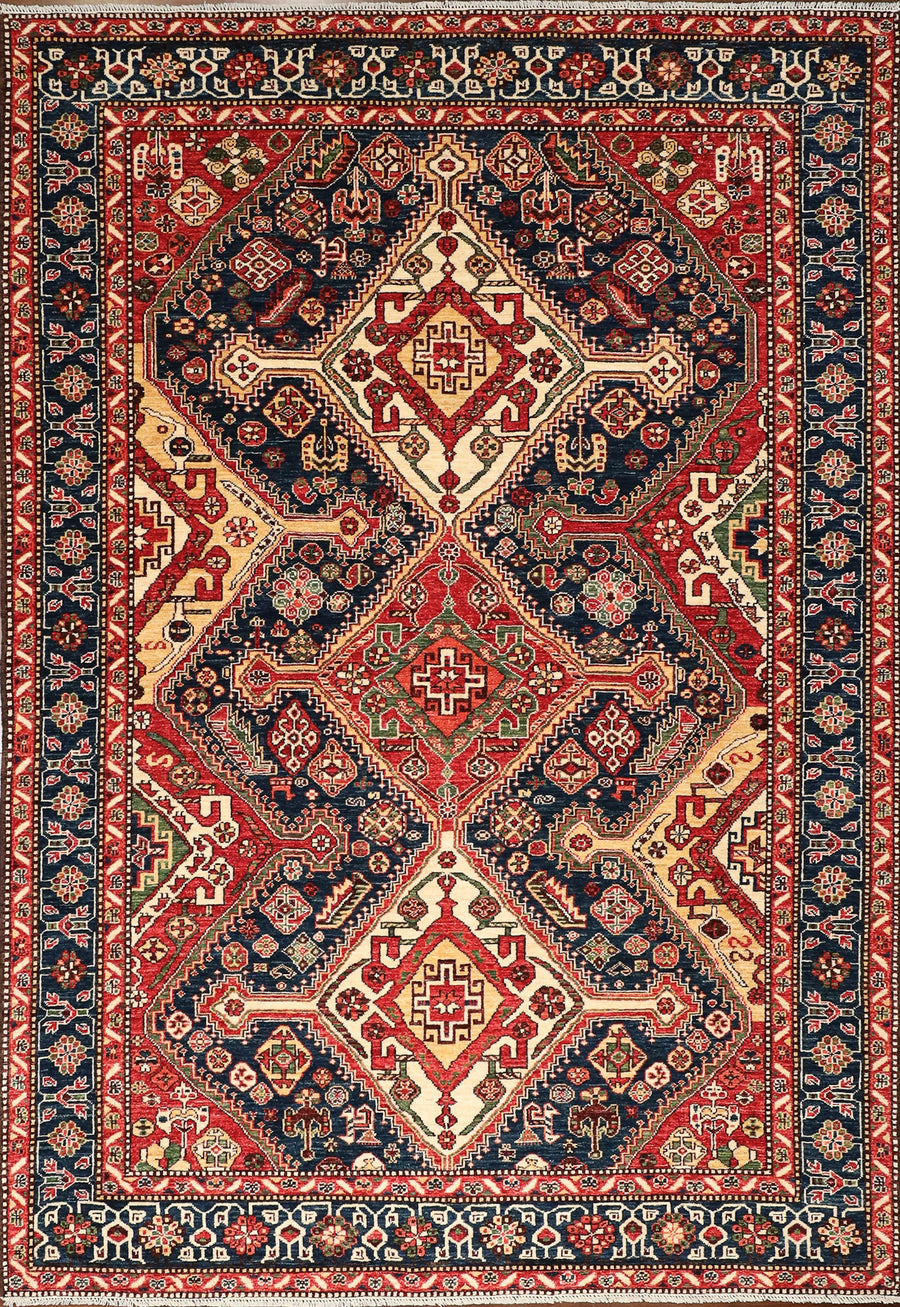 Shahsavan Style 6x9 Area Rug