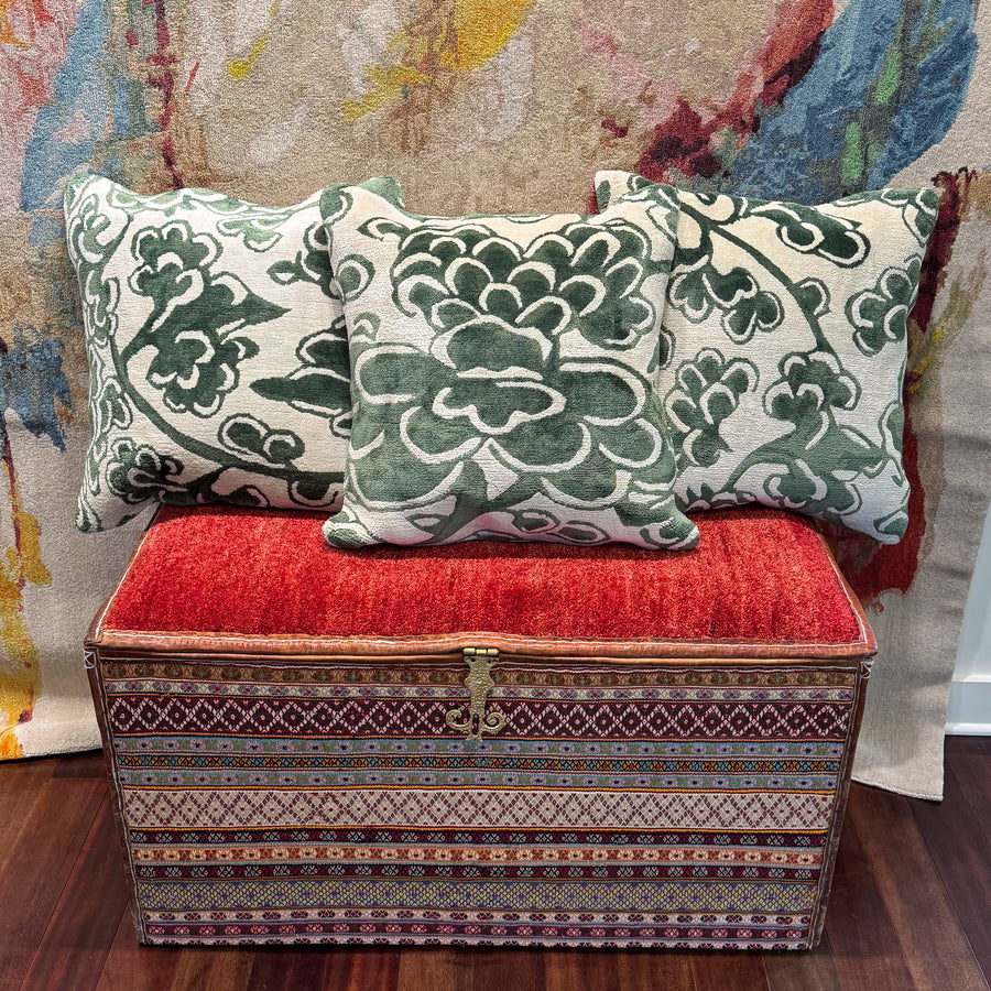Three Pillow Water Lilly in Green Set