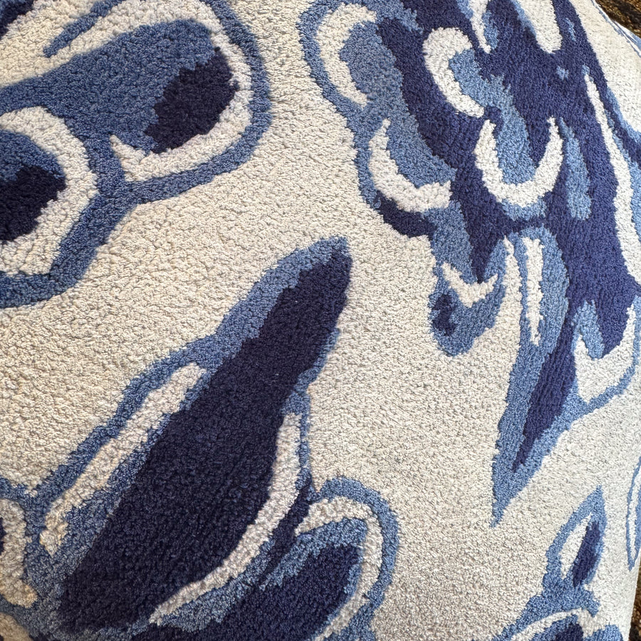Three Pillow Water Lilly in Blue Set