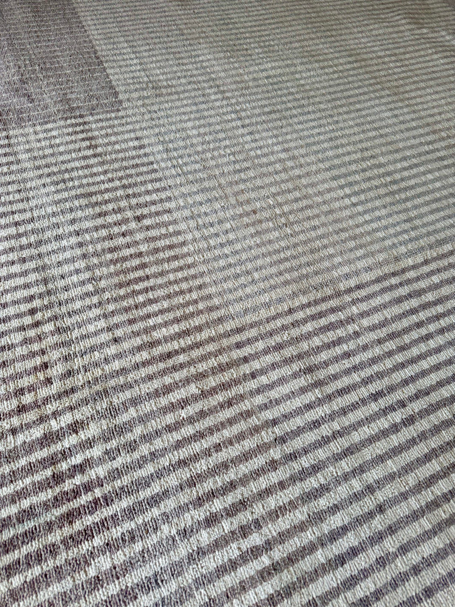 Sale! Ivory and Taupe Bauhaus Style 9x12 Area Rug