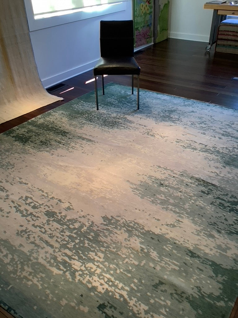 Waterlily Collection No. 01 in Green from Rug Star