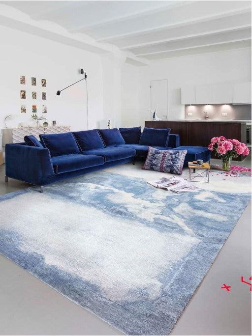 Modern-Rug-Star-Waterlily-rug-in-high-style-home