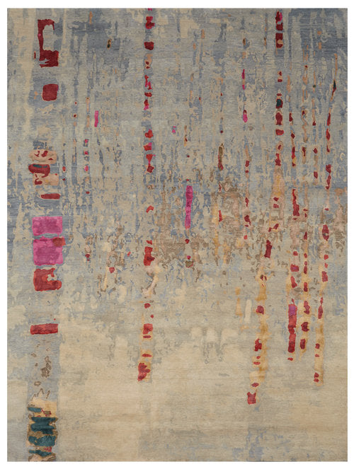 Winter 9x12 Rug from Wool & Silk