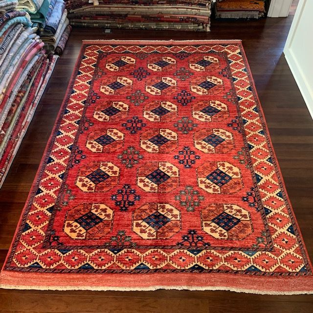 Sale! Ersari Style Bokhara Pattern 6x9 Rug