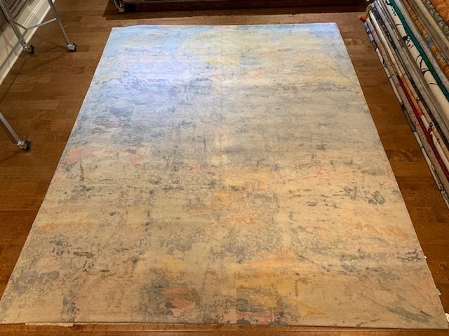 Reverie "Sapphire" by Wool And Silk Rugs 7'11 x 10'