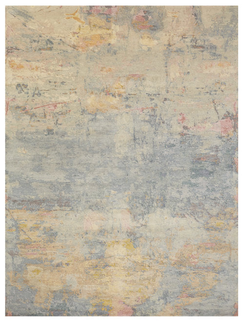 Reverie "Sapphire" by Wool And Silk Rugs 7'11 x 10'
