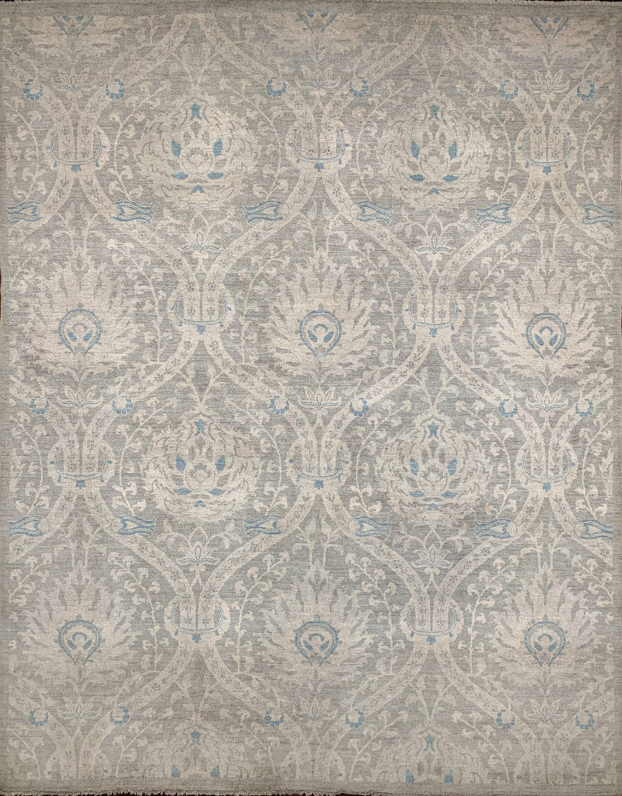 Clearance! Peshawar 8x10 Rug in Blues and Gray