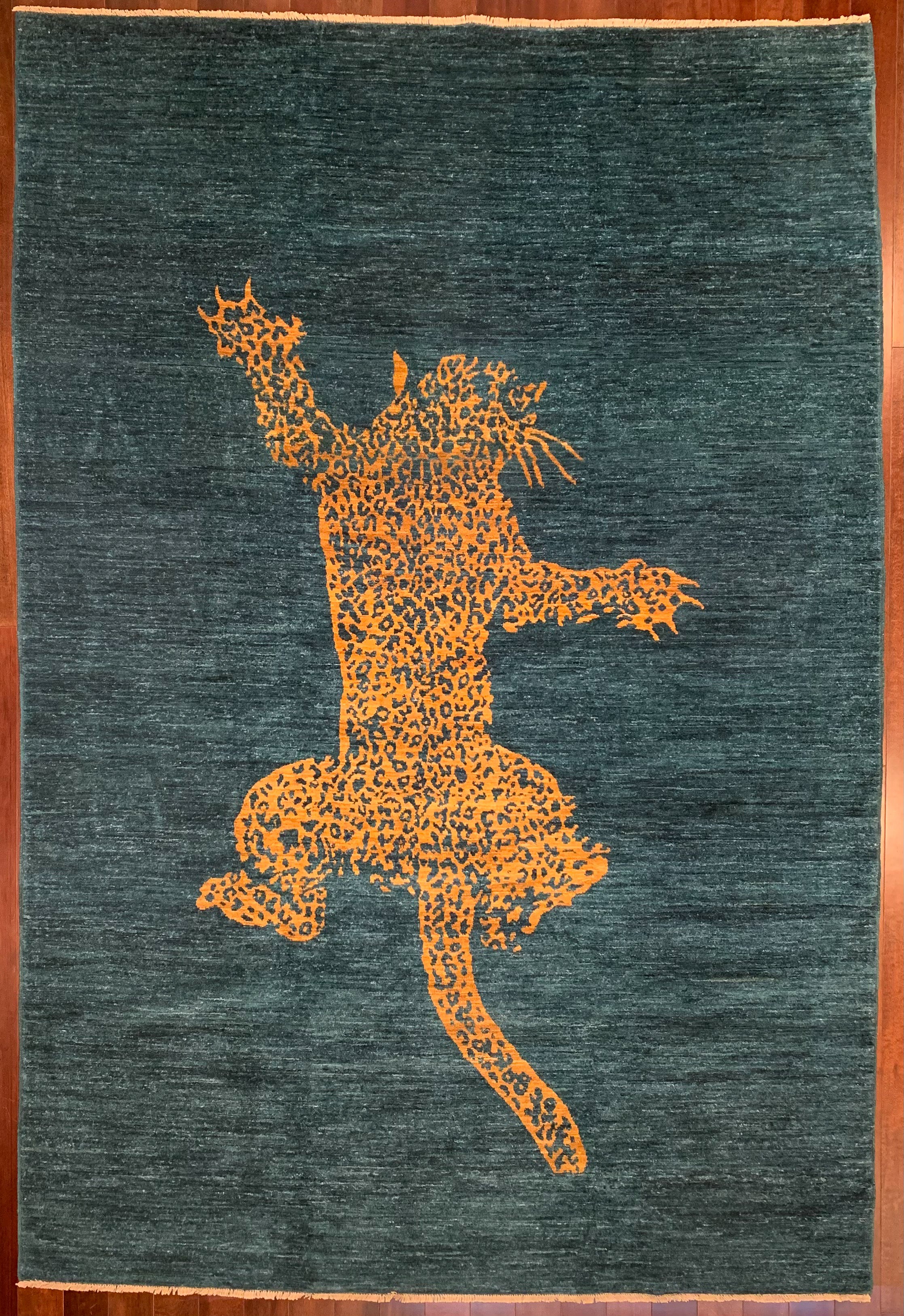 Leopard On Green 6x9 Rug from Christiane Millinger