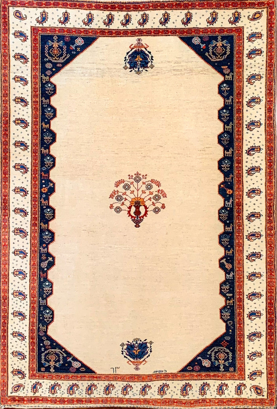 Traditional Luri Rug made in Southern Iran with Gabbeh Quality Wool.