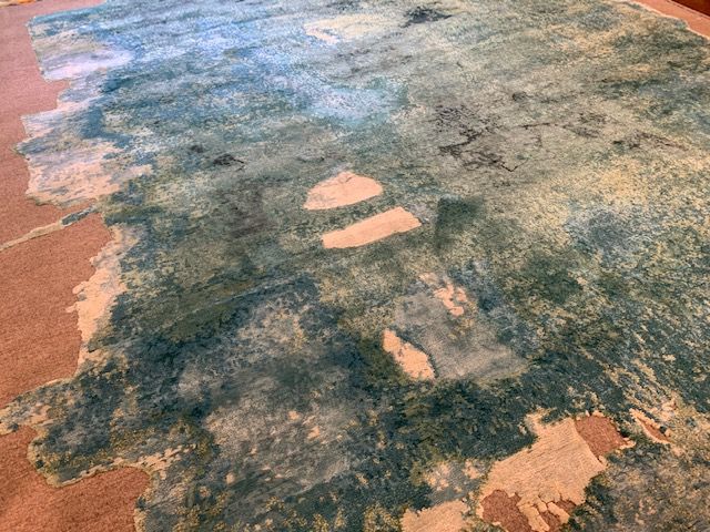 MonoStereo Collection Mono No. 09 AquaBlue on NaturalGrey from Rug Star